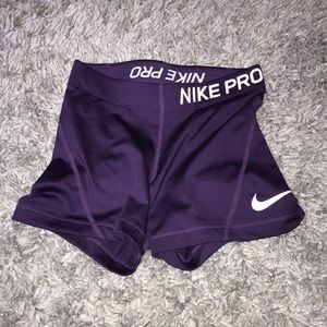 Nike pro spandex shorts